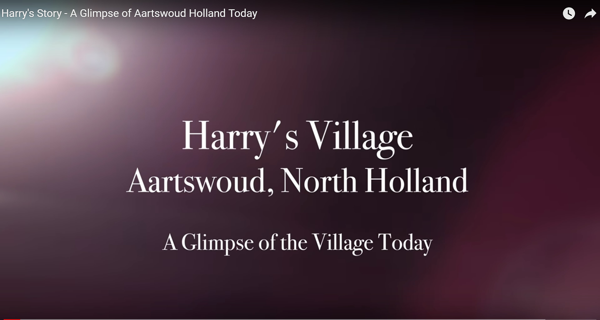 Harry's Story - Aartswoud, Netherlands - a Glimpse of the Village Today.