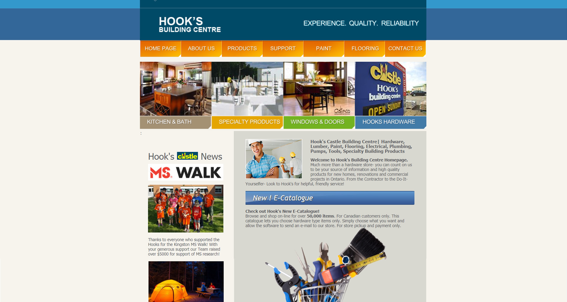 Hook's Castle Building Centre Website