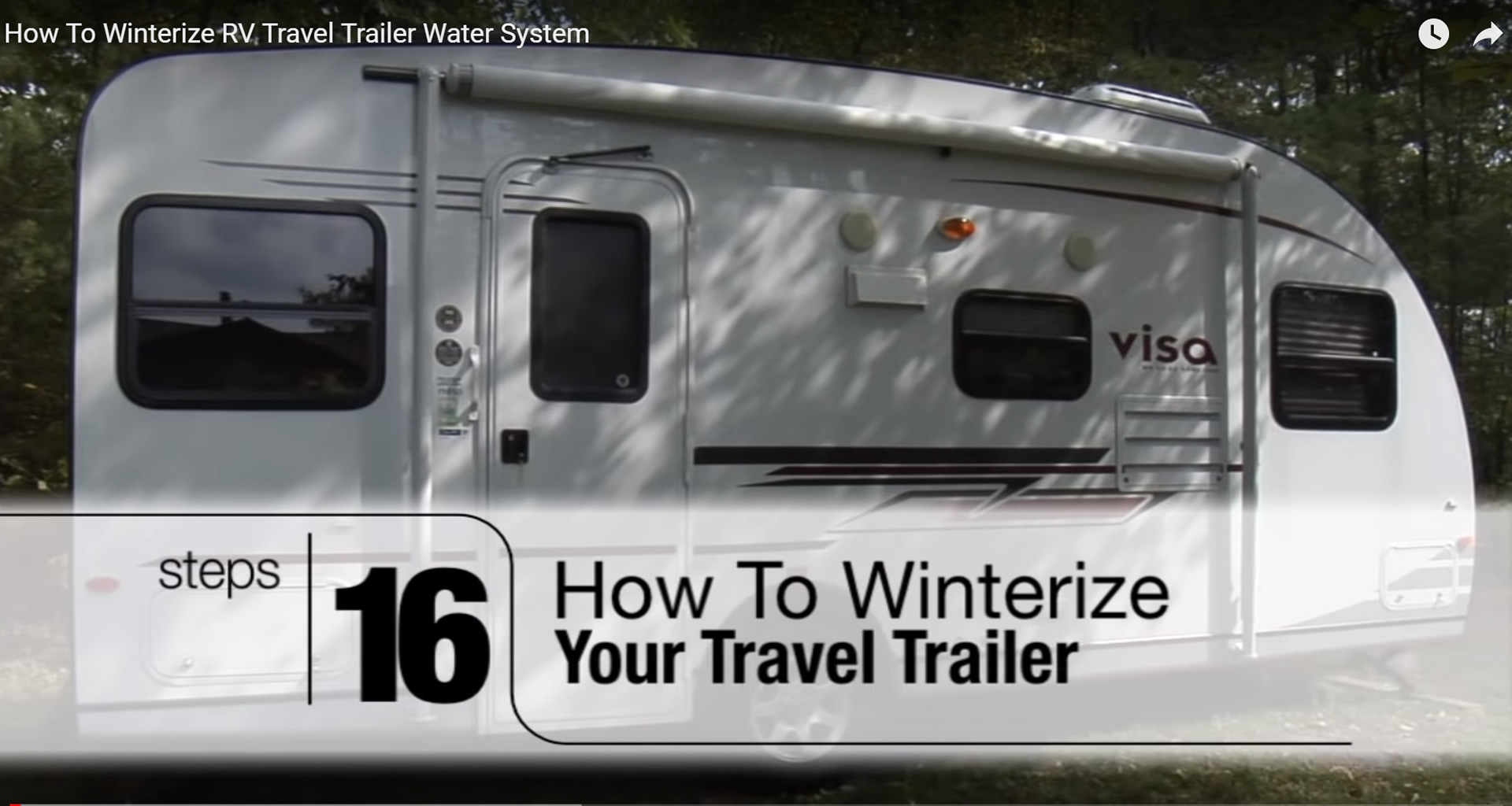 16 Steps - How to Winterize Your RV Travel Trailer
