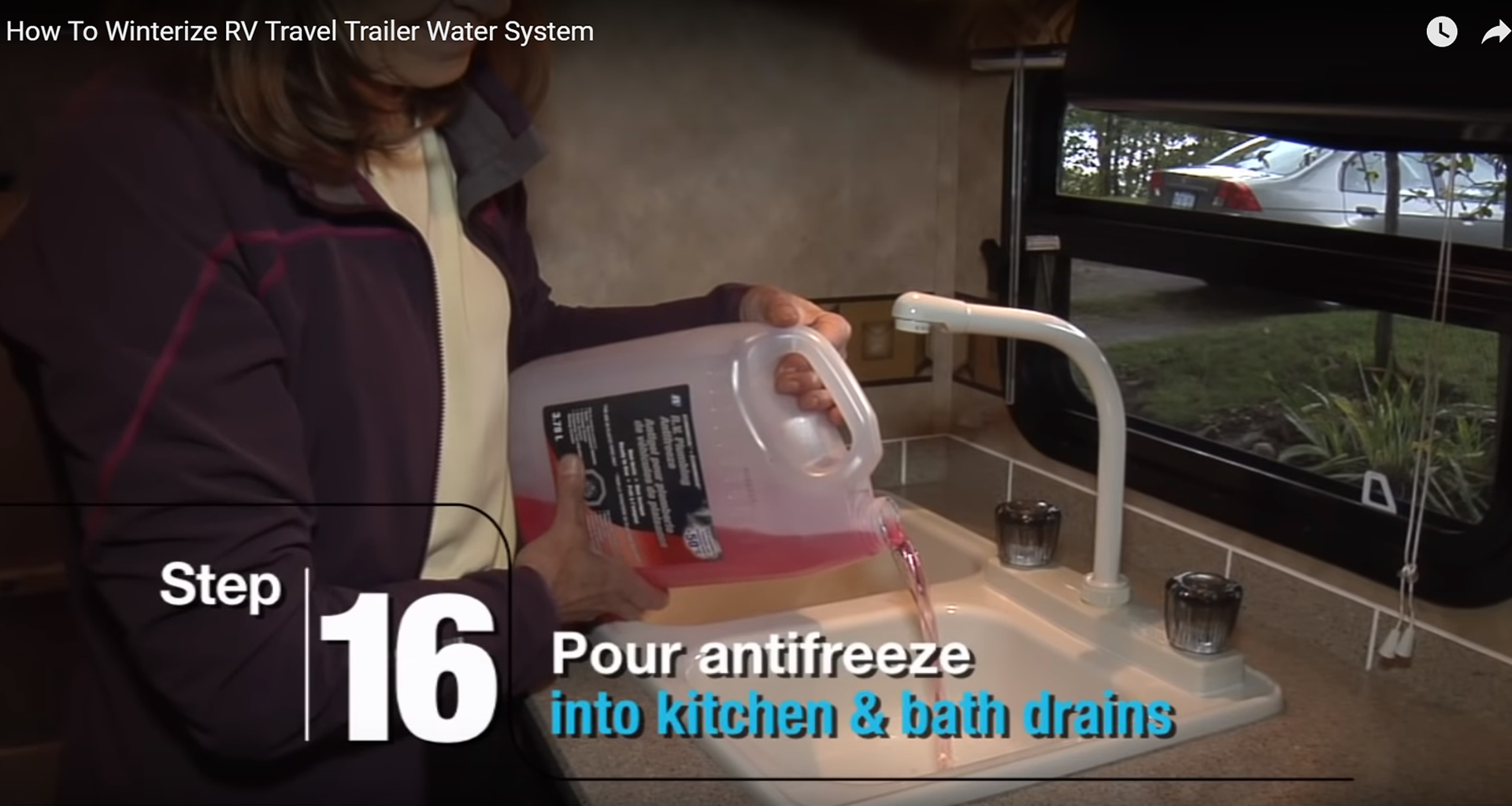16 Steps - How to Winterize Your RV Travel Trailer - Step 16