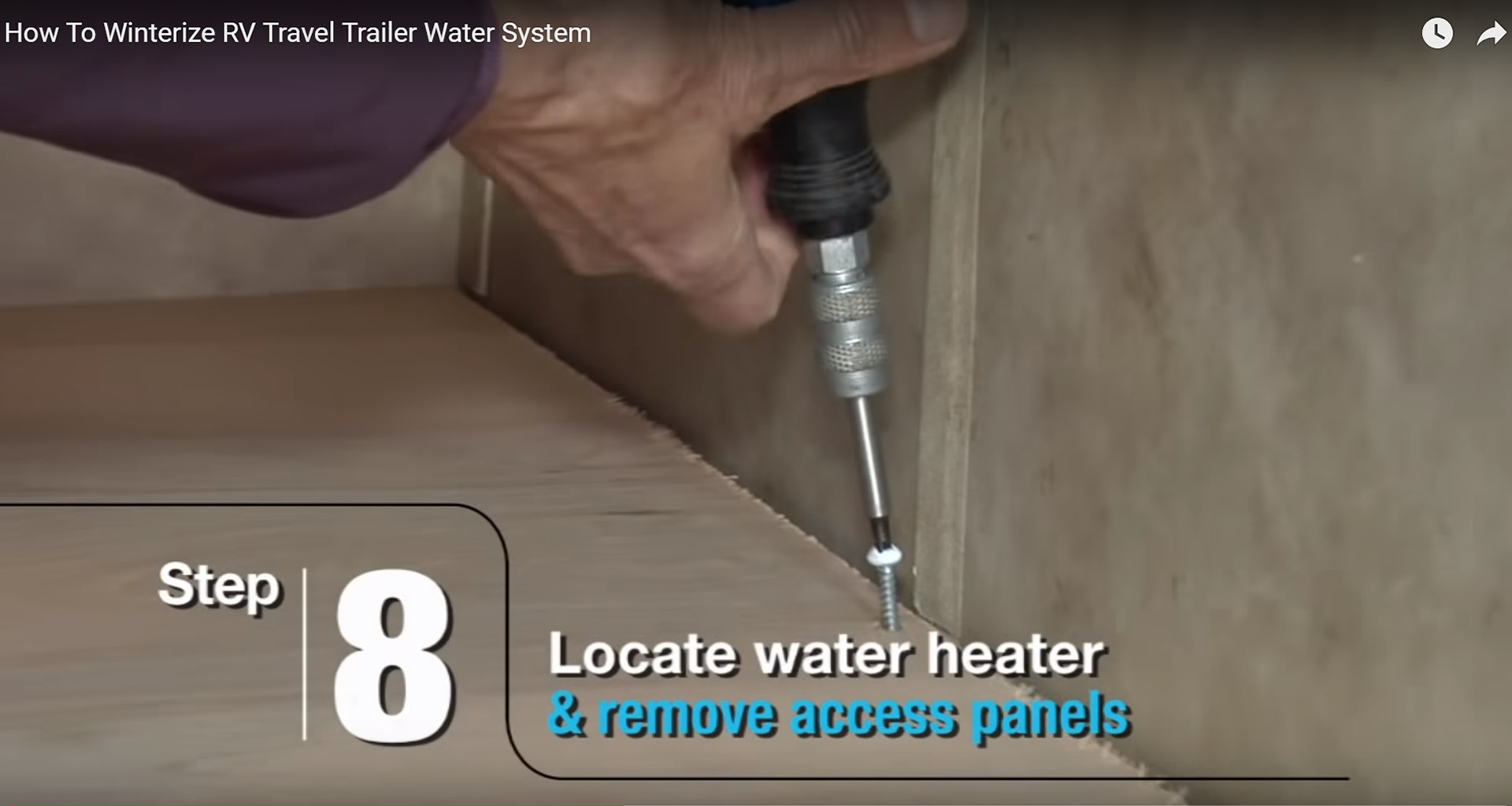 16 Steps - How to Winterize Your RV Travel Trailer - Step 8
